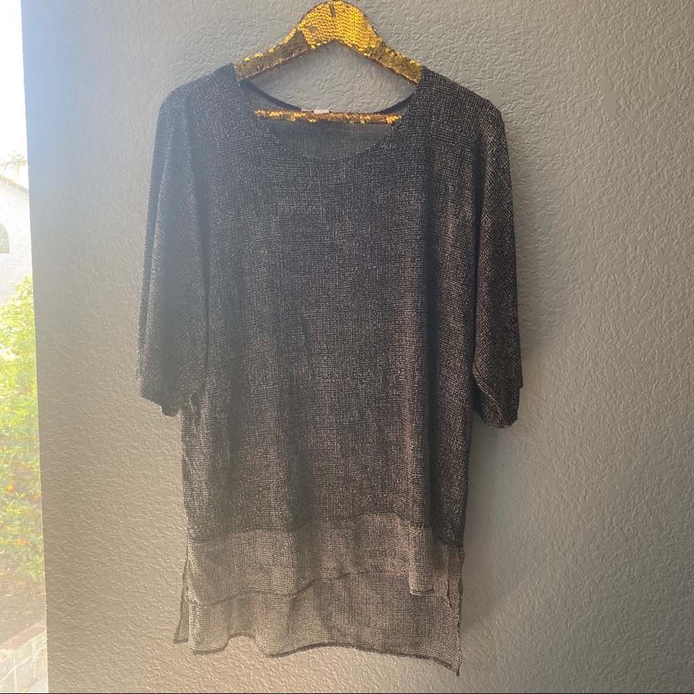 Coldwater Creek Top with sheer bottom